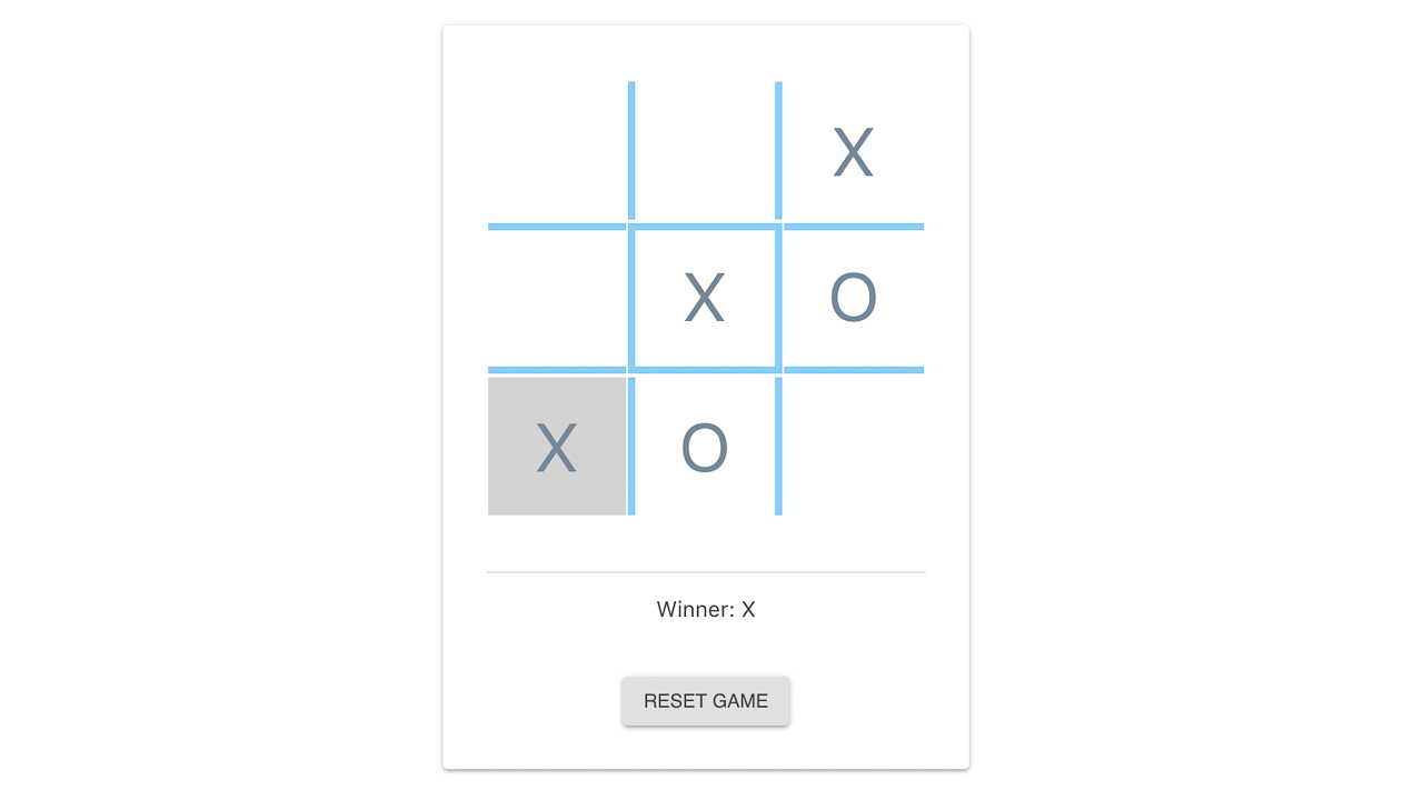 tic tac toe screenshot